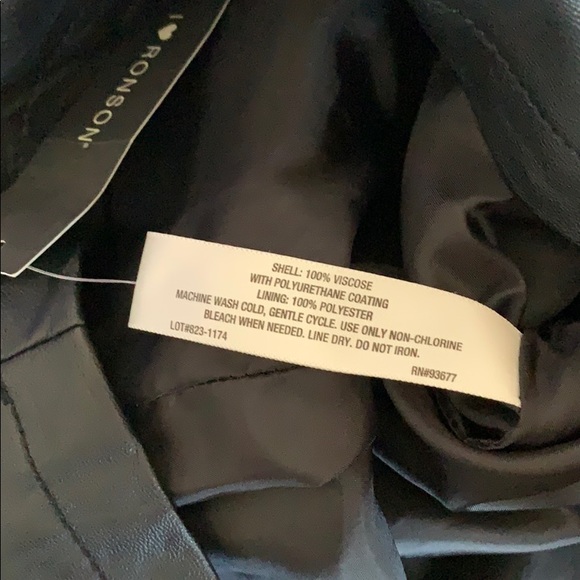 I Heart Ronson Black Pleather Mini Skirt NWT - Picture 7 of 7